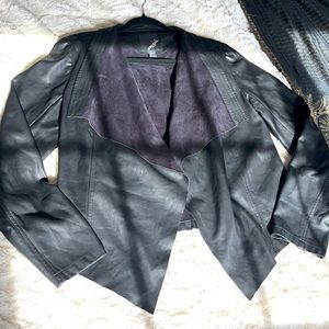 Faux leather jacket
